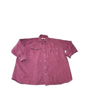 90s Canyon Guide Outfitters Maroon Red Western Button Up Shirt Mens 2XL